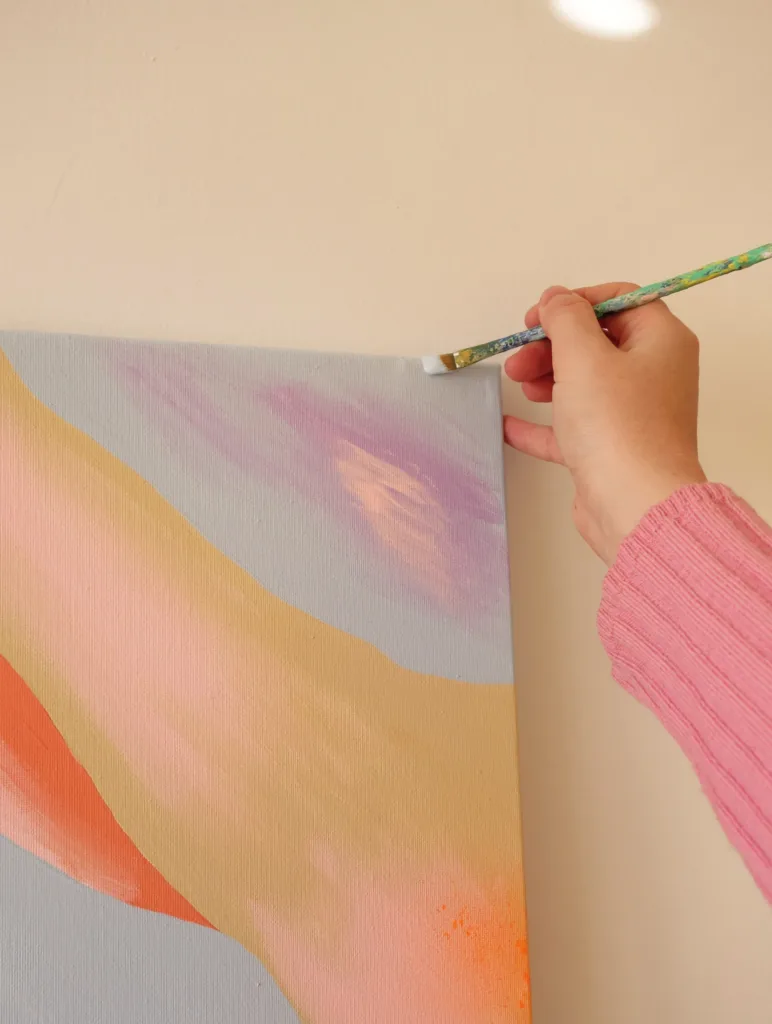 Perrine Honoré painting in her studio